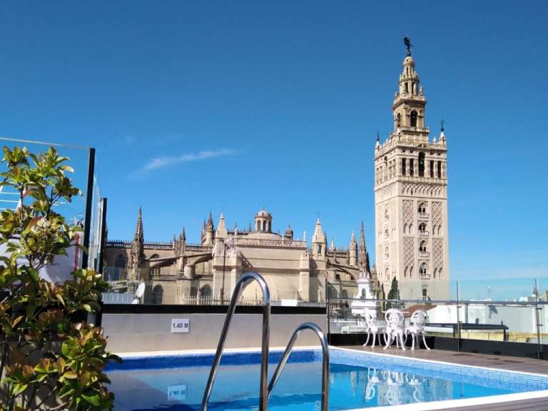 Bester Blick auf die Kathedrale: Hotel-Terrasse