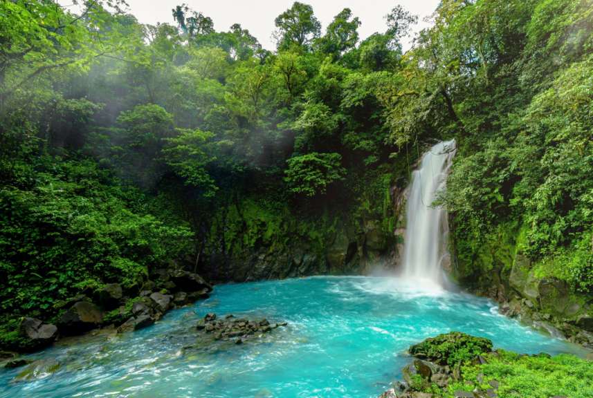 Río Celeste Wasserfall