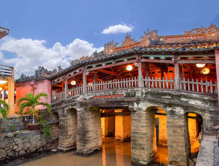 Japanische Brücke in Hoi An
