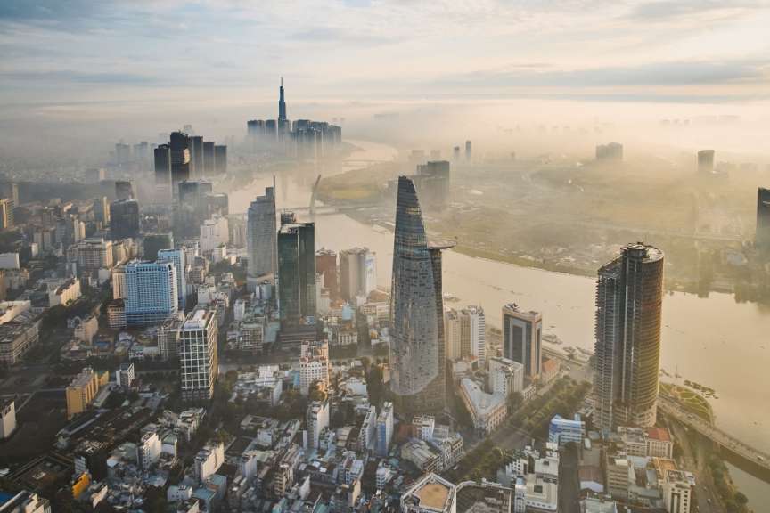 Ho Chi Minh City mit dem Saigon Fluss