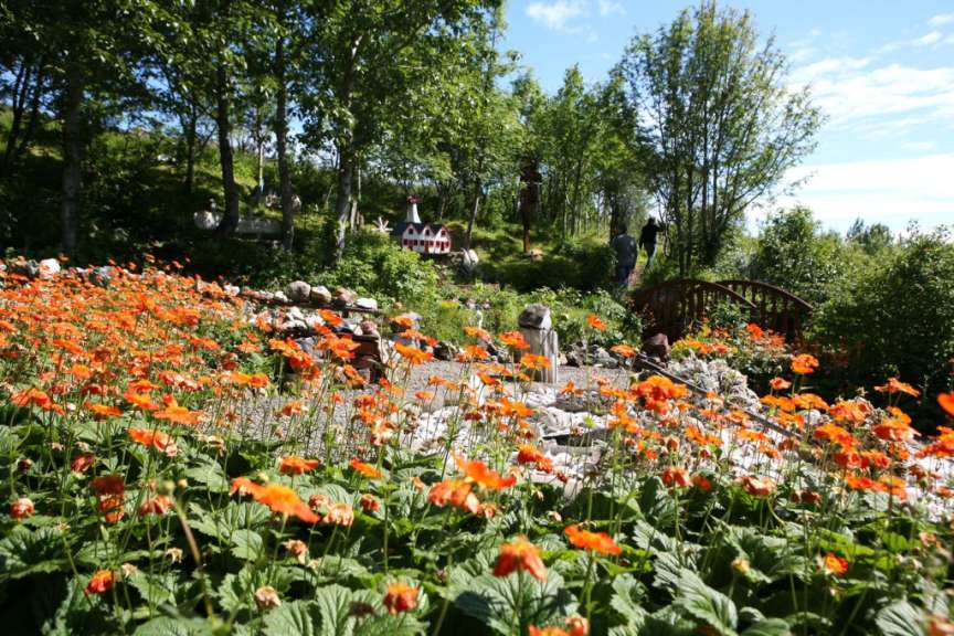 Petras Steinsammlung und ihr Garten
