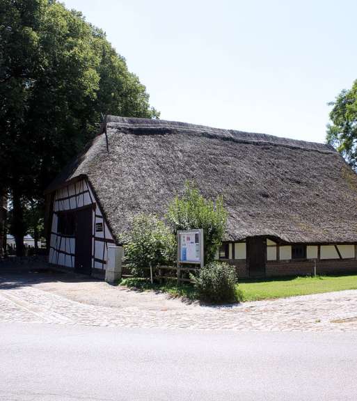 ältestes Gebäude in Mecklenburg-Dorf: Pfarrscheune