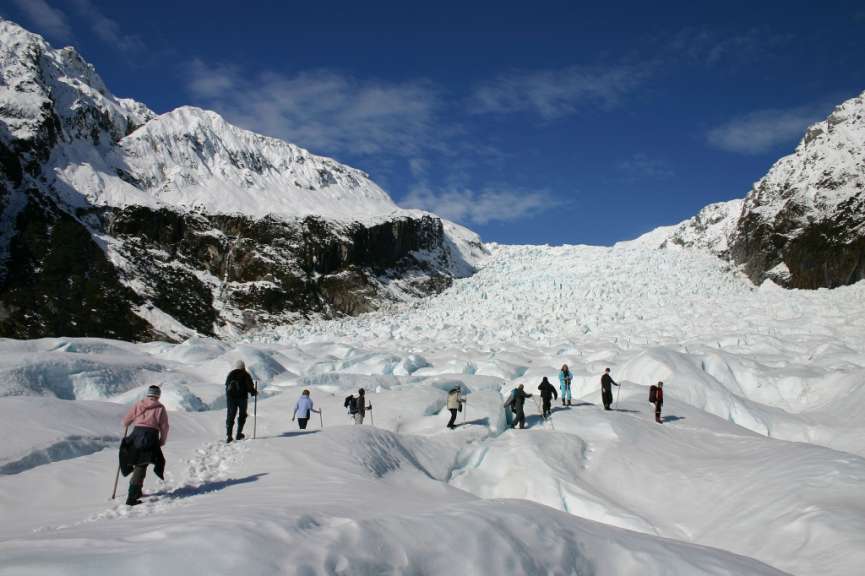 Mit Seil und Steigeisen: am Fox Glacier