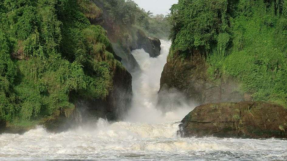 Bootsfahrt auf dem Nil: zum Fuße der Murchison Falls