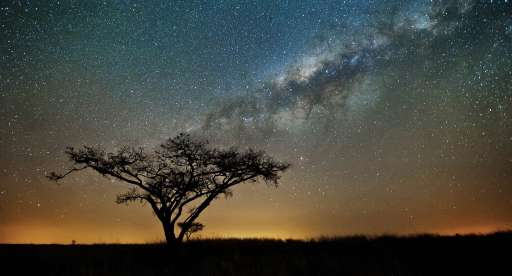 Die Milchstraße an Namibias Sternenhimmel