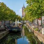 altholländisches Stadtbild: Delft