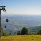 mit der Seilbahn aufs Pohorje Gebirge