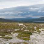 Fjaellwanderung: Blick auf den Grövelsjön