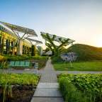 schöner Dachgarten: Universitätsbibliothek