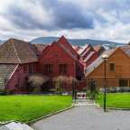 Blick auf das Hanseviertel Bryggen