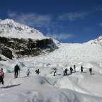 mit Seil und Steigeisen: am Fox Glacier