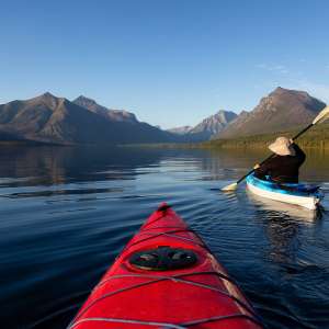 Aktiv auf Reisen: Kajakfahren in Alberta, Kanada