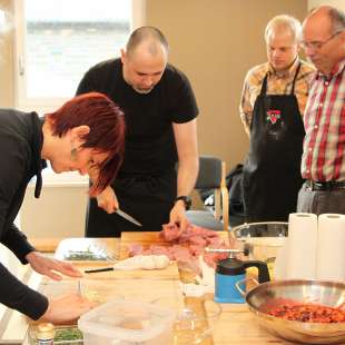 gemeinsam kochen macht Spaß!