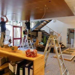Auch das Foyer wird umgebaut.