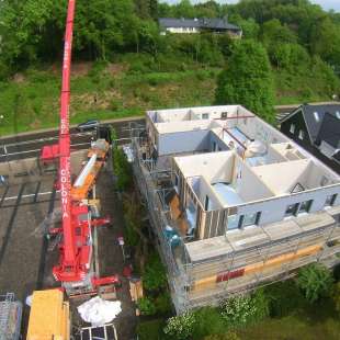 Die zweite Etage ist fast fertig.