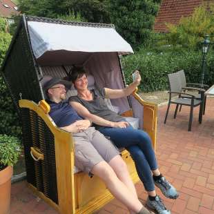 Pause nach einer langen Wanderung