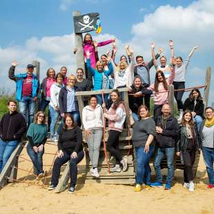 Das deutsche Team auf Betriebsausflug