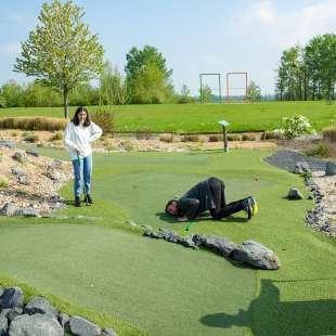 Maßarbeit beim Adventure Golf