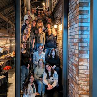 Beim gemeinsamen Mittagessen: Team Kürten