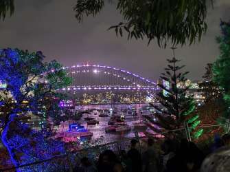 Sydney New Years Eve - Blick vom Botanischen Karten