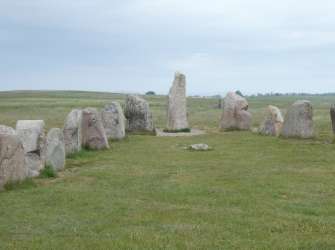 Südschweden, die Schiffsetzung Ale Stenar bei Ystad