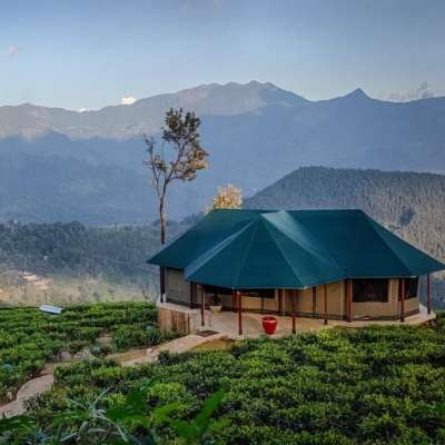 Übernachtung in einem Safari Zelt in den Bergen