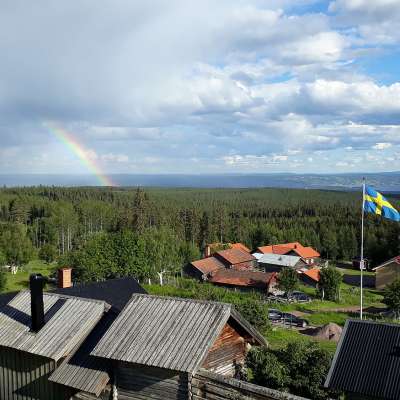 Blick von Fryksås über den Orsasjön - alles echt!