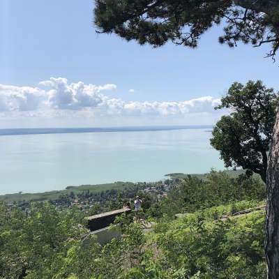 Blick vom Badacsony auf den Balaton