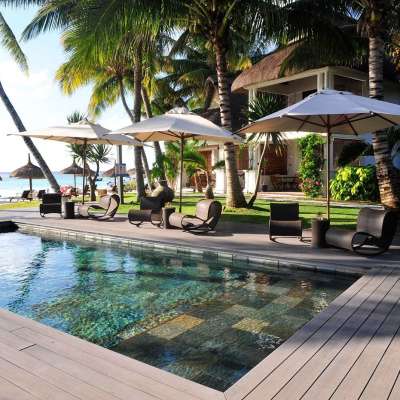 tropischer Garten: Hotel in Trou aux Biches