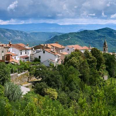 Die historische Bergstadt Motovun