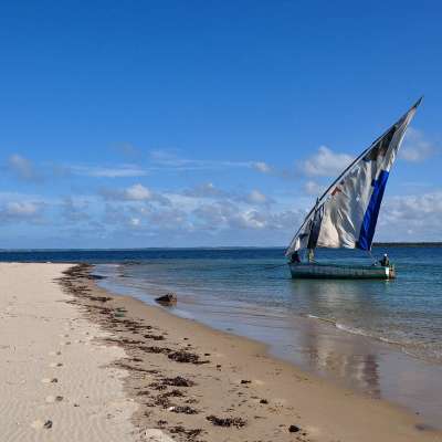 Dhow: Fortbewegungsmittel in Mosambik