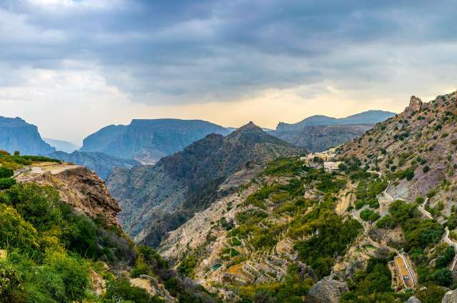 Fruchtbares Gebirgsplateau: Djebel Akhdar