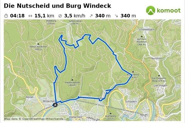 Die Nutscheid und Burg Windeck