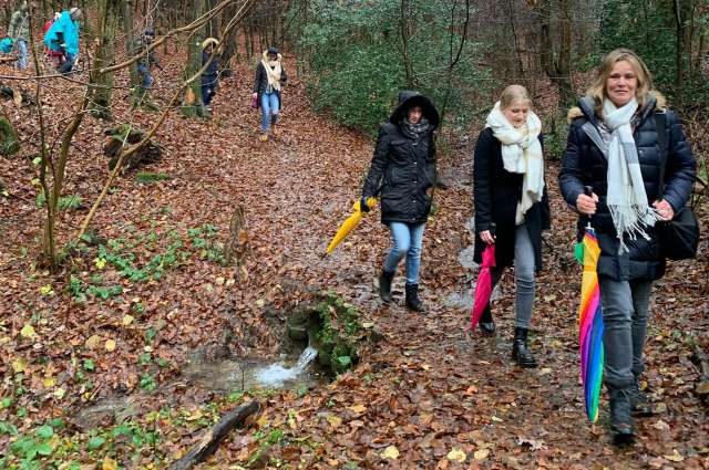 Das Umfulana Team wandert an der Delling – ©Barbara Harbecke