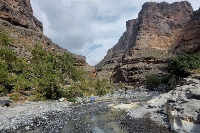 sorgfältig den Weg ausloten: Wadi Ghul