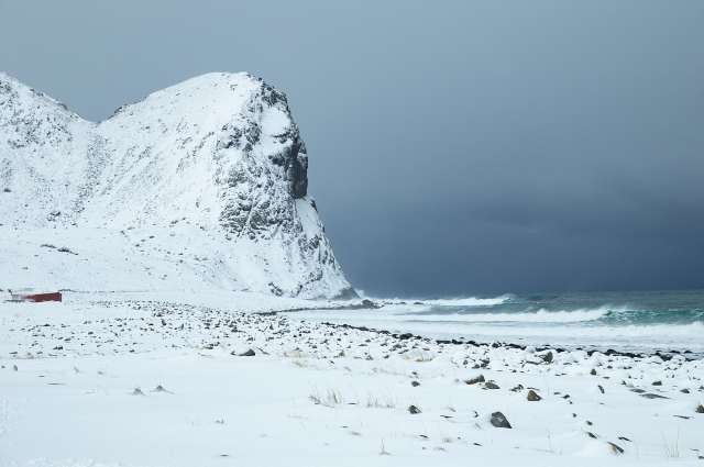 Das Wetter stellt die Regeln auf: Unstad auf den Lofoten – ©Barbara Harbecke