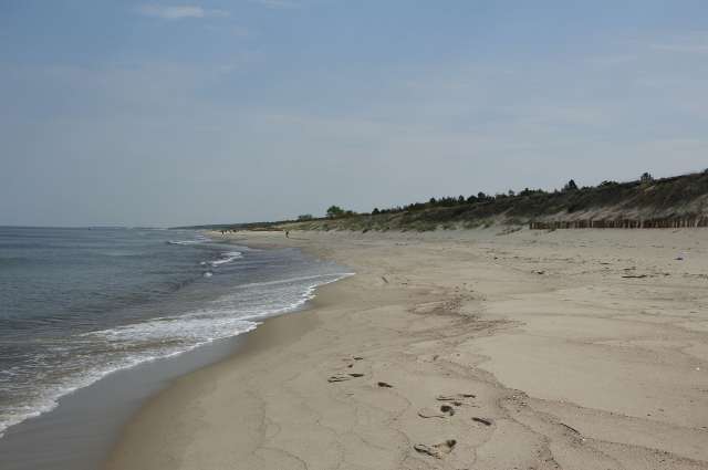 vor der russischen Grenze: Ostseestrand am Frischen Haff