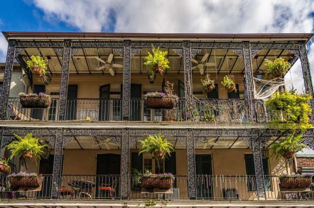 Fassade eines Gebäudes im French Quarter