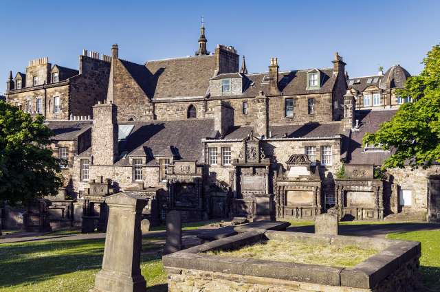 viele bekannte Namen: Greyfriars Kirkyard