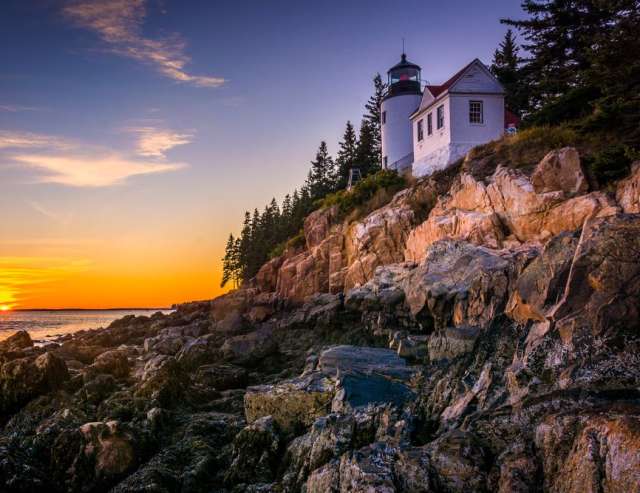 Bass Harbor Lighthouse im Acadia National Park