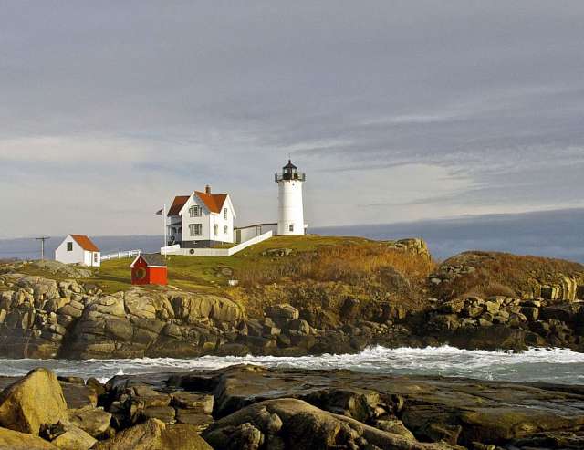 Cape Neddick Lighthouse auf Nubble Island, Maine