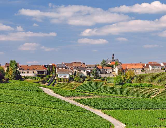 Dorf in der Champagne