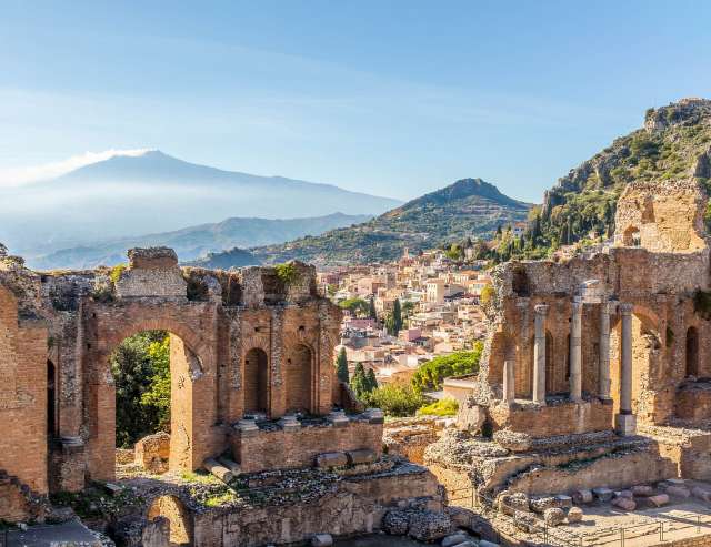 Sizilien: Theater von Tauromenion