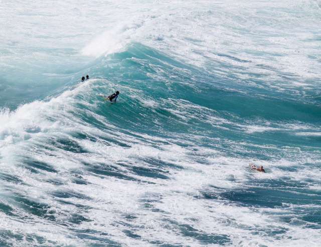 Nationalsport Wellenreiten: Reisefoto von