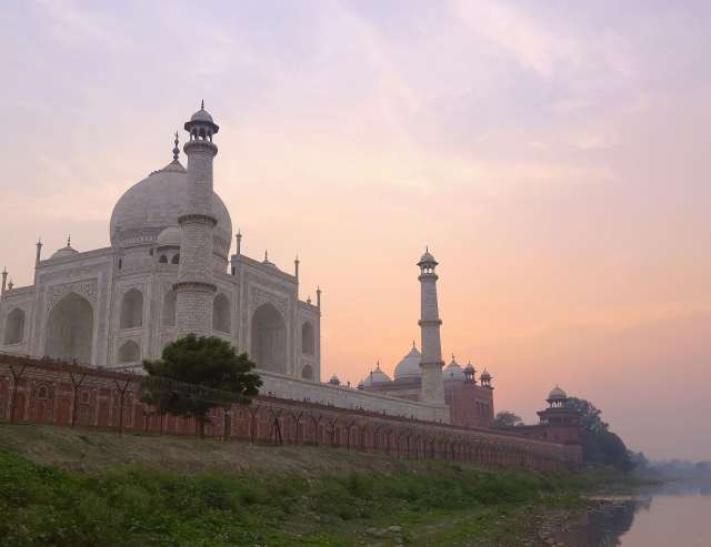 Taj Mahal: Morgenstimmung