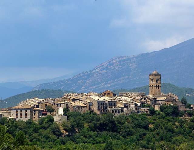 malerische Dörfer: aragonische Pyrenäen