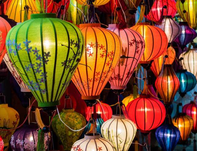 Hoi An: Lampions in allen Farben