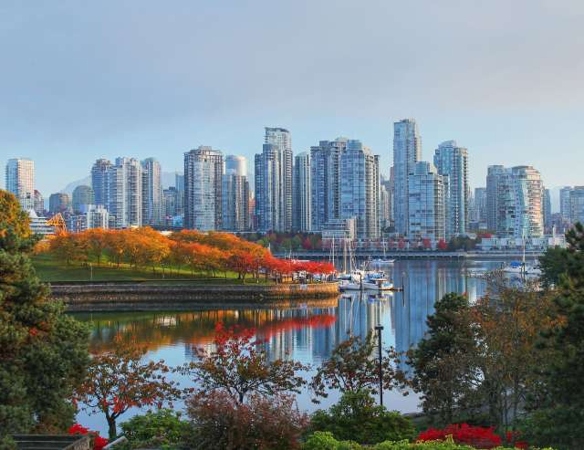 große Parks, mildes Klima: Vancouver