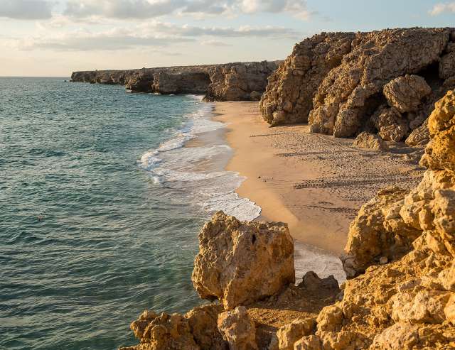 hohe Klippen im Osten des Landes: Ras Al Jinz