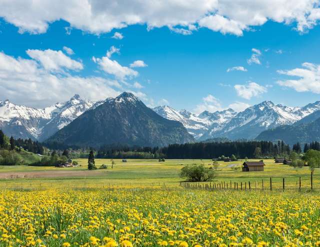 malerische Landschaften: Süddeutschland